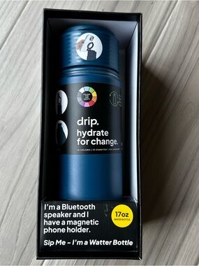 Drip Water Bottle and Bluetooth Speaker